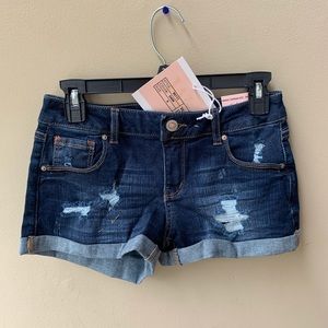 Fashion Nova Wax Jean Shorts